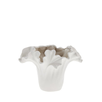 Isolde vase H17,4 cm. hvit
