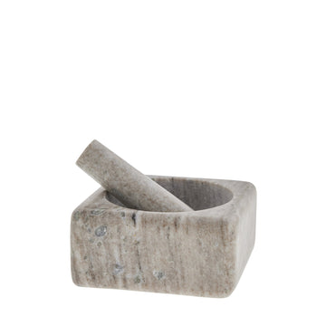 Elina morter 12,5x12,5 cm. mørk sand marmor