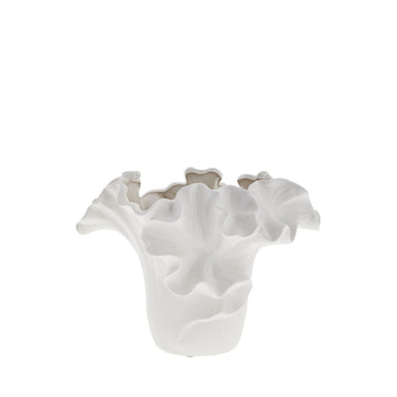 Isolde vase H17,4 cm. hvit