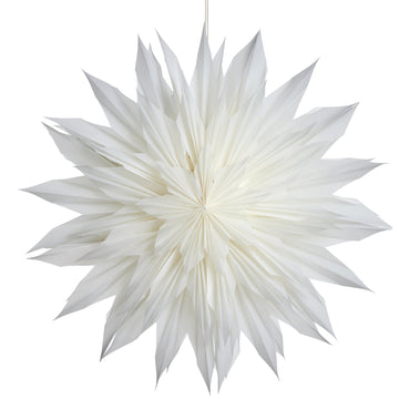 Palisia papirstjerne 60 cm. råhvit