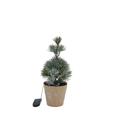 Cedille LED kunstig juletre H22 cm. grønn gran