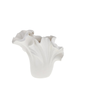 Isolinia vase H21,6 cm. hvit