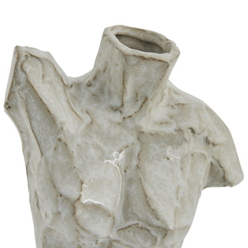 Helissia dekorasjon H26,5 cm. hvit keramikk