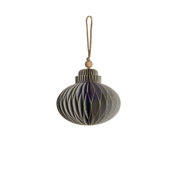 Paline ornament H7 cm. lysegrå