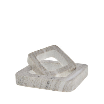 Elina gryteunderlag 15x15 cm. mørk sand marmor