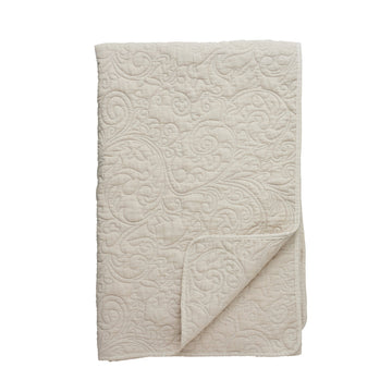 Isabelle pledd sand 170x130 cm.