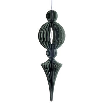 Poelle ornament H40 cm. grønn