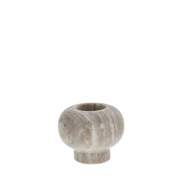 Elina stake Ø9 cm. mørk sand marmor