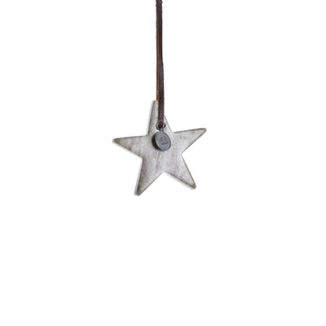 Elina marmor ornament 6,5 cm. mørk sand