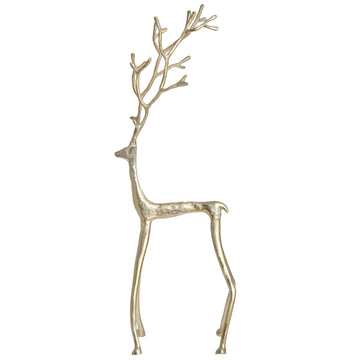 Marely rådyr H73 cm. lys gull jern