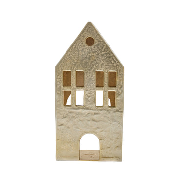 Marlinne lyshus H30 cm. lys gull