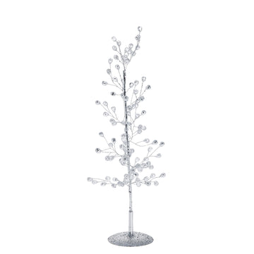 Crysilia dekorasjon H30 cm. sølv