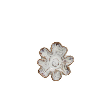 Florilla veggdekorasjon Ø11 cm. hvit keramikk