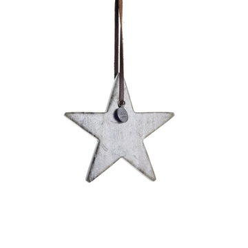 Elina marmor ornament H10 cm. mørk sand