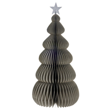 Paline dekorasjon H40 cm. lysegrå