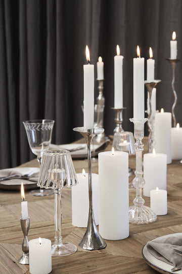 Cala stake H35 cm. sølv