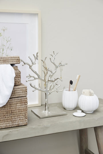 Tressa smykkeholder H33 cm. sølv