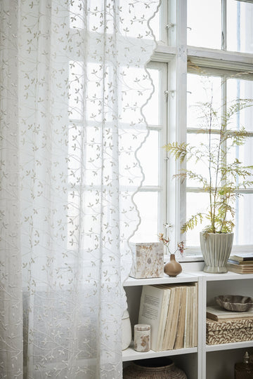 Eloise gardinfag L220xB160 cm. råhvit
