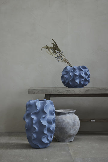 Hilde lykt sand H39 cm.