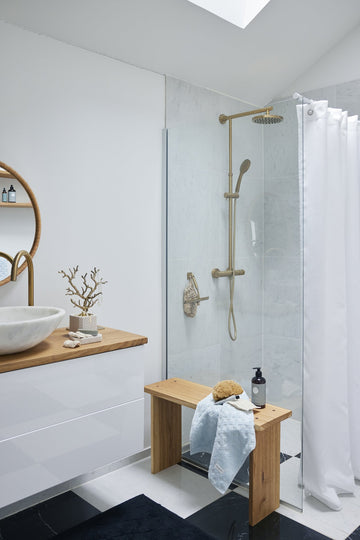 Tressa smykkeholder H33 cm. lys gull