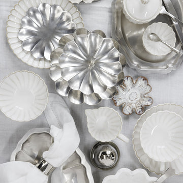 Philine serveringsfat H2 cm. antikk sølv