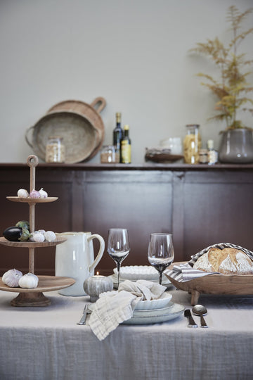 Elina stake Ø9 cm. mørk sand marmor