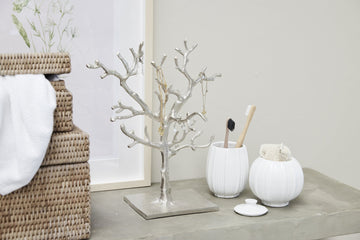 Lily krukke hvit 11x11,5 cm.