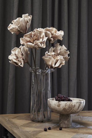 Alberta vase H40 cm. transparent