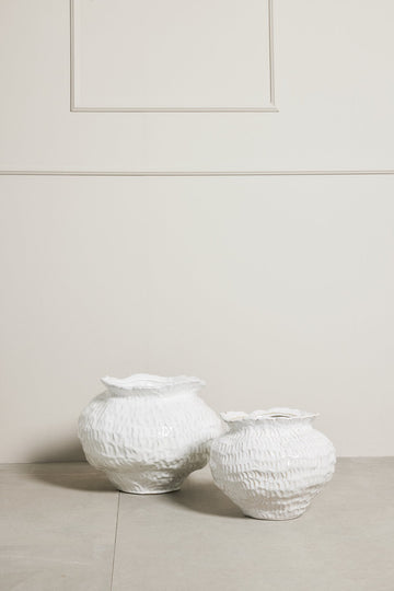 Marlia vase hvit 30,5x30 cm.