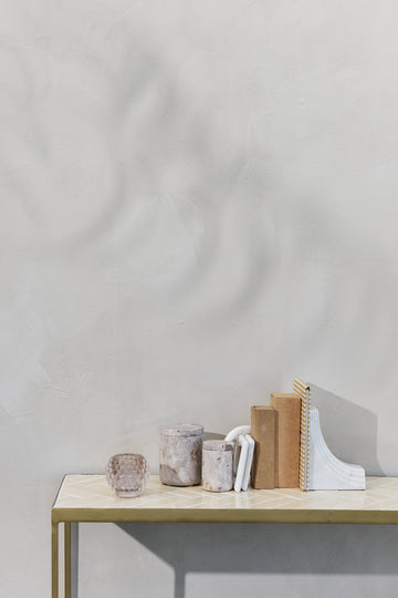 Ellia dekorasjon H1,5 cm. hvit marmor