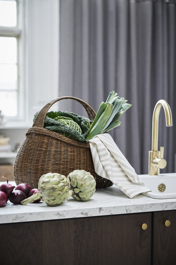 Esther kurv H36 cm. brun rotting