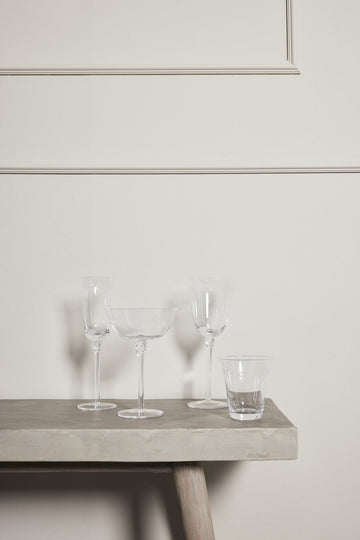 Dauphine champagne glass transparent 23,5x7 cm.