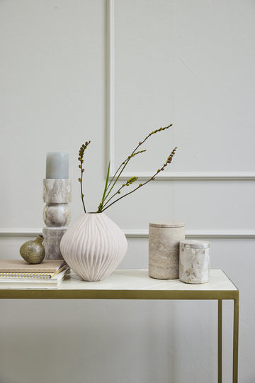 Helene vase brun 8x8 cm.