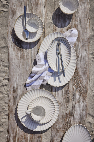 Camille serveringsfat 4x15,5 cm. råhvit