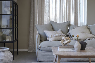 Ellia dekorasjon H15 cm. sand marmor