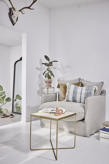 Traville pidestallbord 80x27,5 cm. hvit