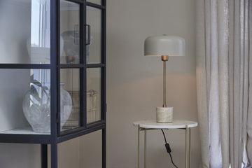 Hilde lykt sand H39 cm.