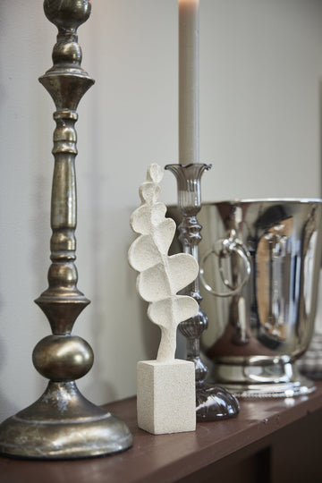 Sille dekorasjon H25,8 cm. råhvit