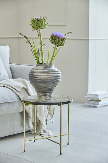 Hielle vase grå 31x31 cm.