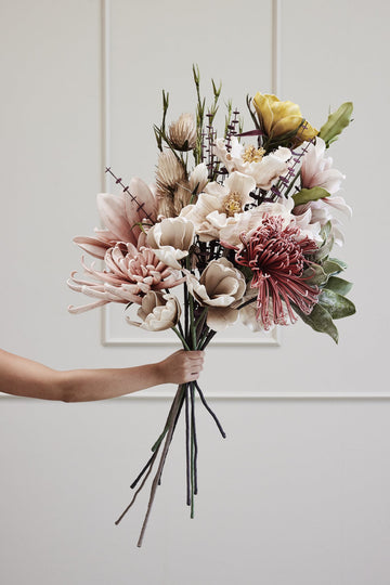 Happia dekorasjonsblomst grønn 64cm.