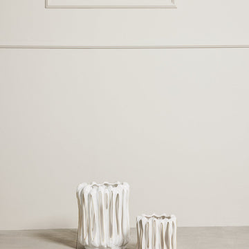Marlille lykt hvit 27,8 cm