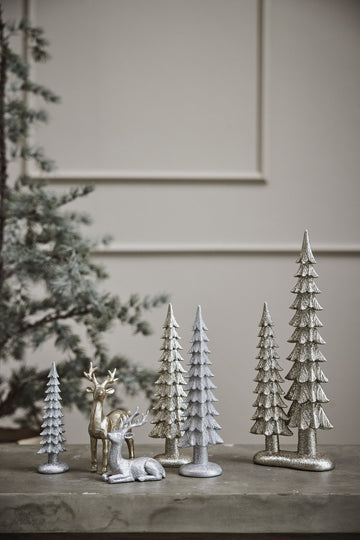 Sissia dekorasjon H33 cm. sølv