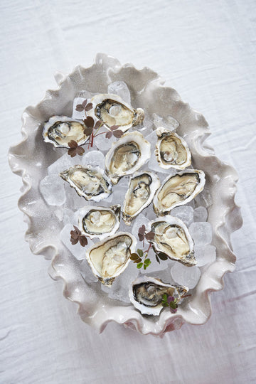 Viola skål sand 46x35 cm.