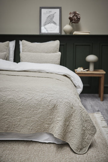 Isabelle putetrekk 40x60 cm. sand polyester