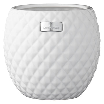 Rosabelle potteskjuler H18 Ø18 cm. hvit