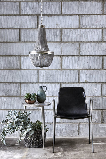 Lilia lyskrone H65xB36 cm. antikk sølv