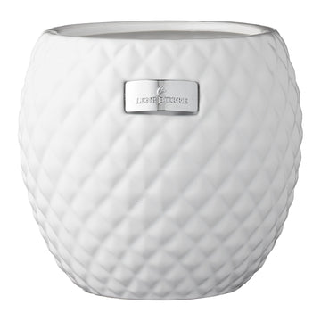 Rosabelle potteskjuler H15 cm. hvit
