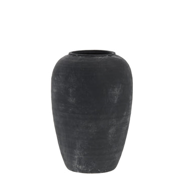 Catia dekorasjonsvase H27 cm. antikk svart