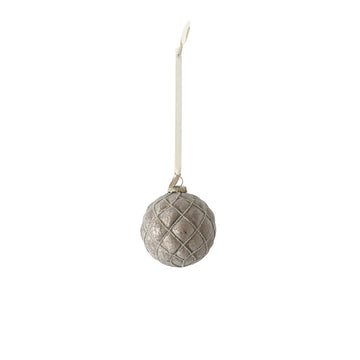 Norille julekule 9X8 cm. antikk brun