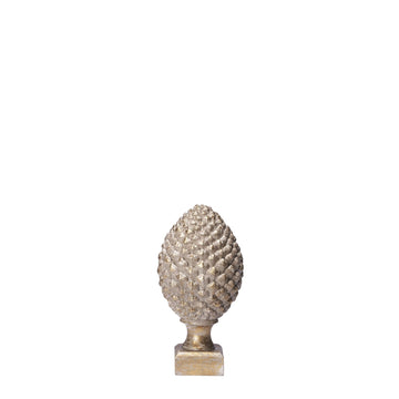 Serafina Kongle H 24,5 cm. antikk lys gull